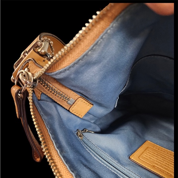 Coach Women's Brown Signature - Adjustable Strap Crossbody Handbag - Picture 13 of 14